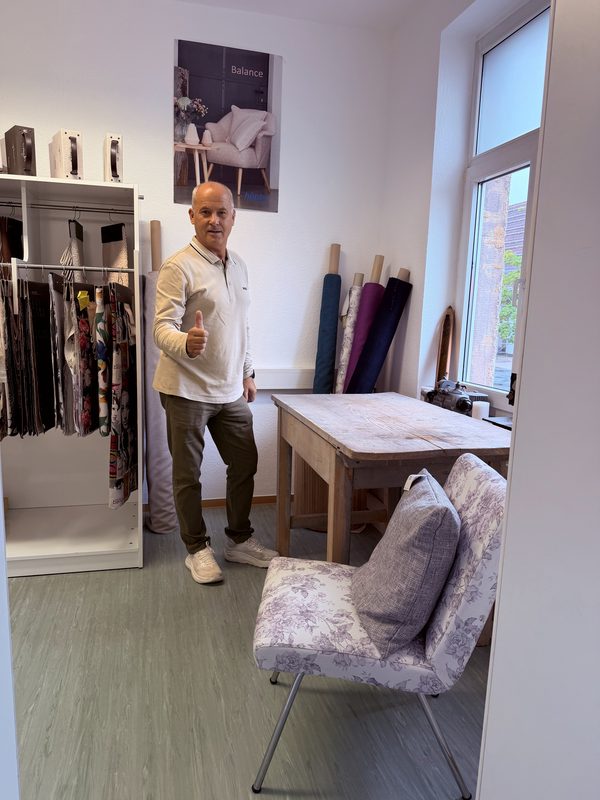 Inhaber der Alten Weberei im Nähstudio